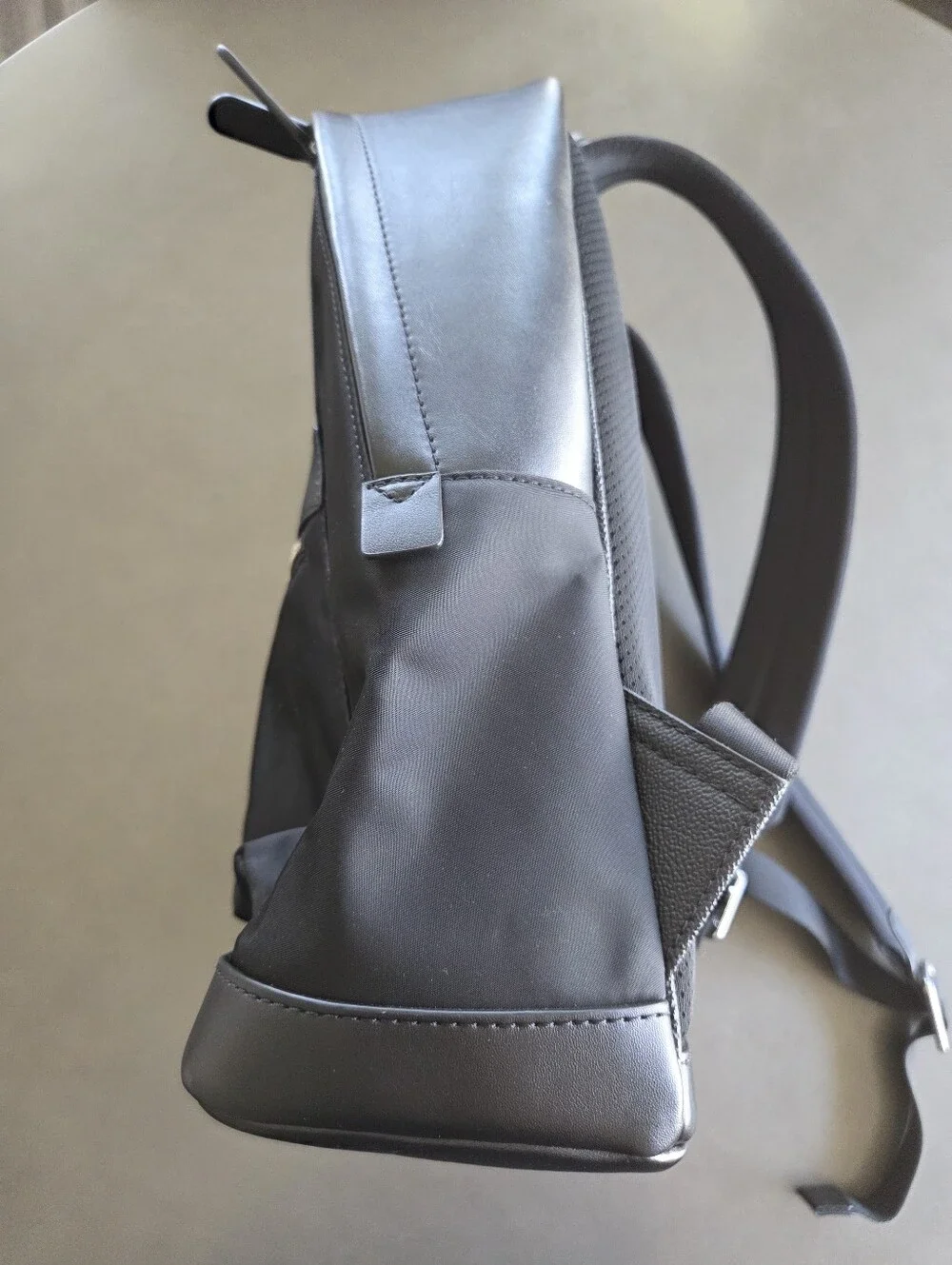 Michael Kors Men's Black Leather Brooklyn Explorer Logo Backpack New